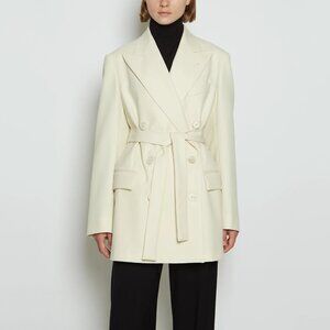 Dries Van Noten "Bomeos" Blazer in Ivory, size Large